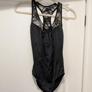 Balera black leotard with lace